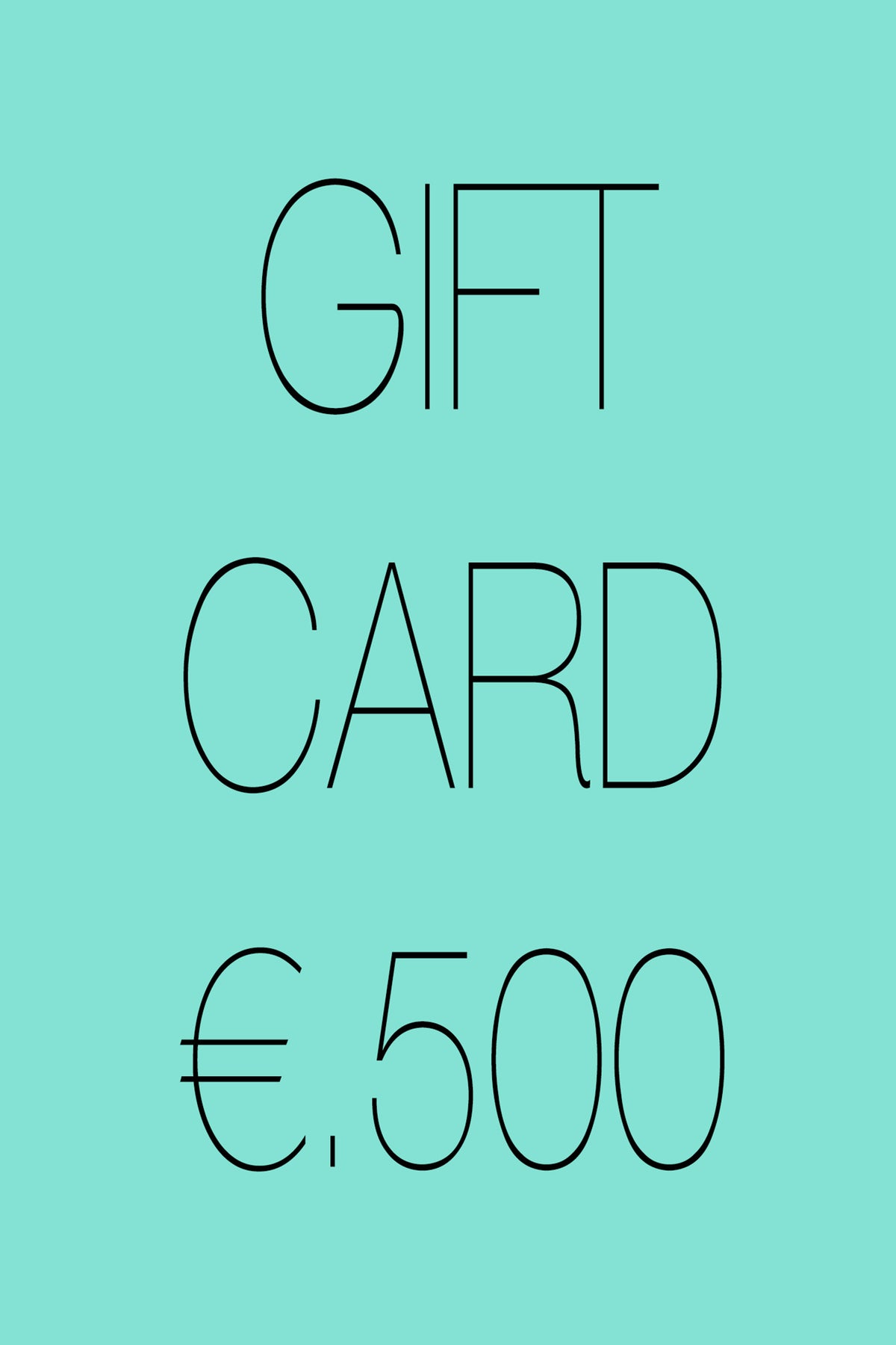 GIFT CARD €500.00