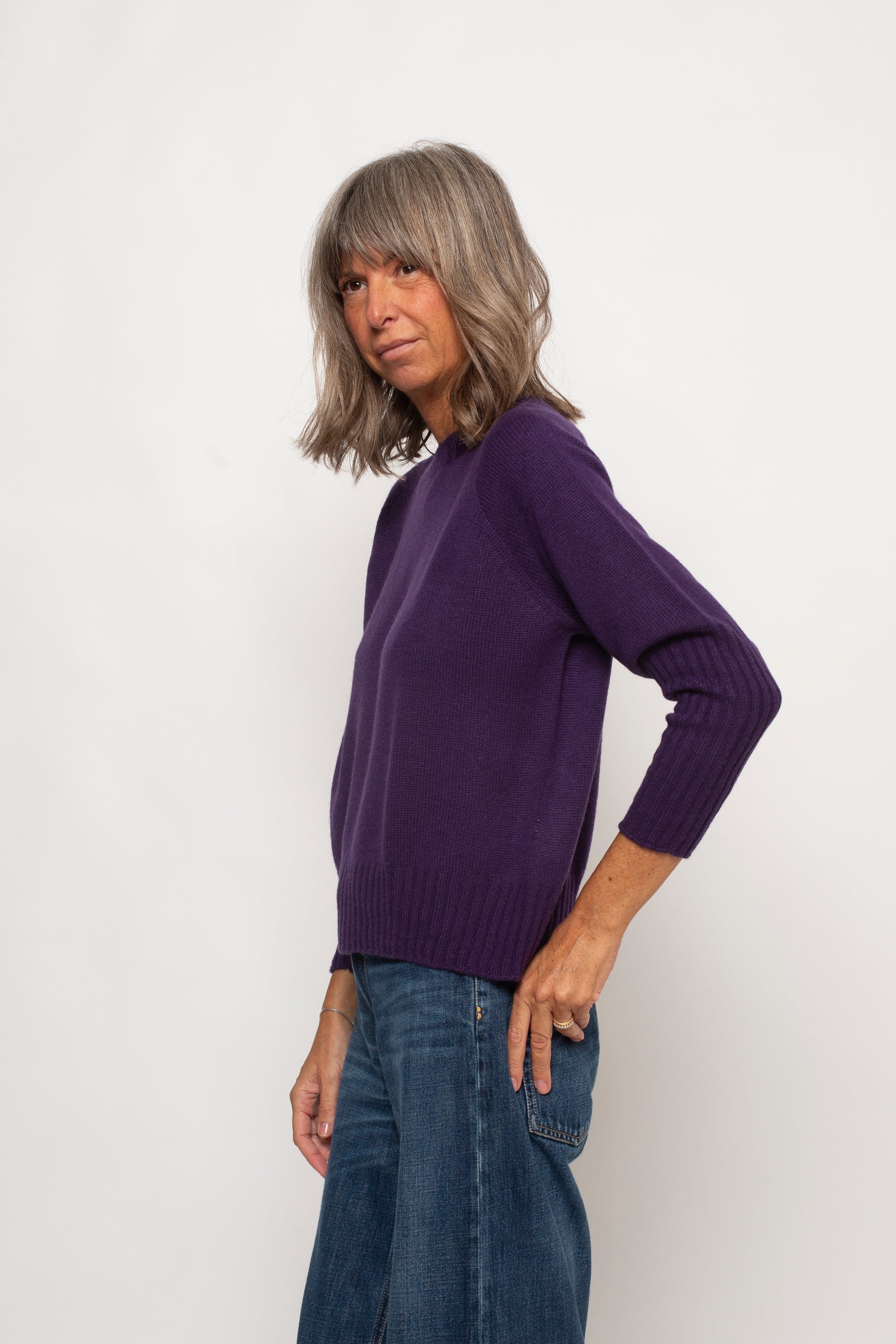 Maglia a scatoletta 100% Cashmere Agata Aspen