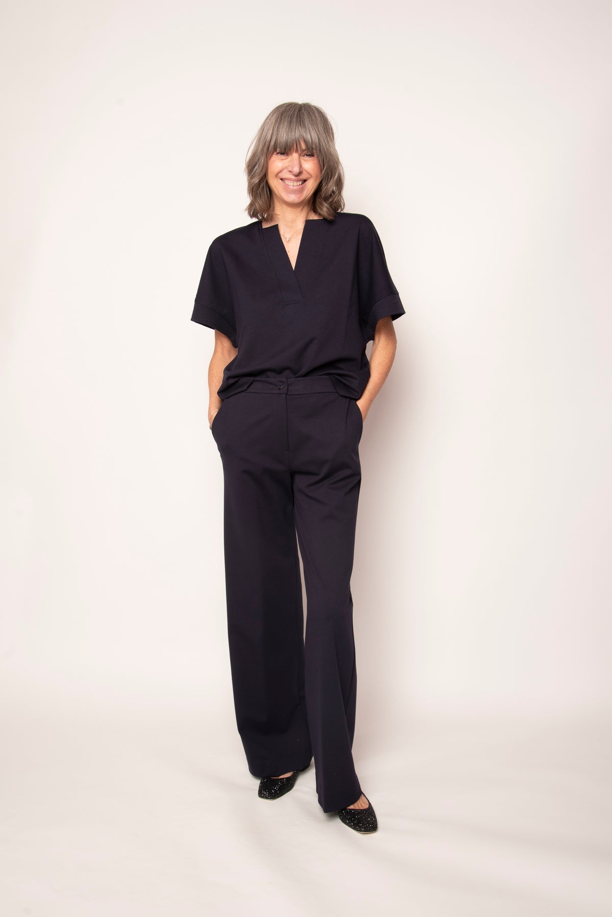 Pantalone gamba larga Eufonia