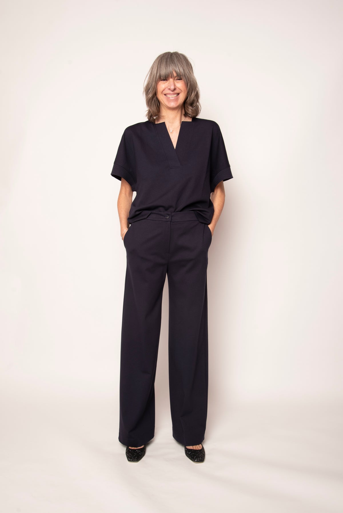Pantalone gamba larga Eufonia