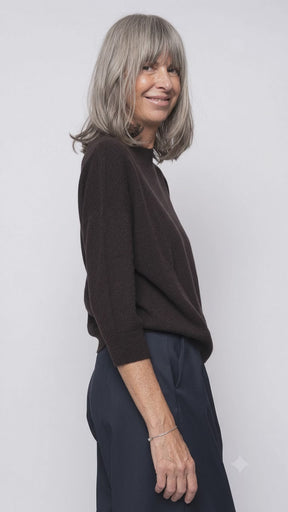 Maglia 100% Cashmere Manica 3/4 | Agata Aspen