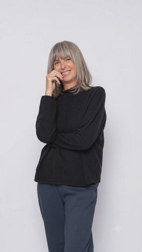 Maglia 100% Cashmere Collo Alto | Agata Aspen