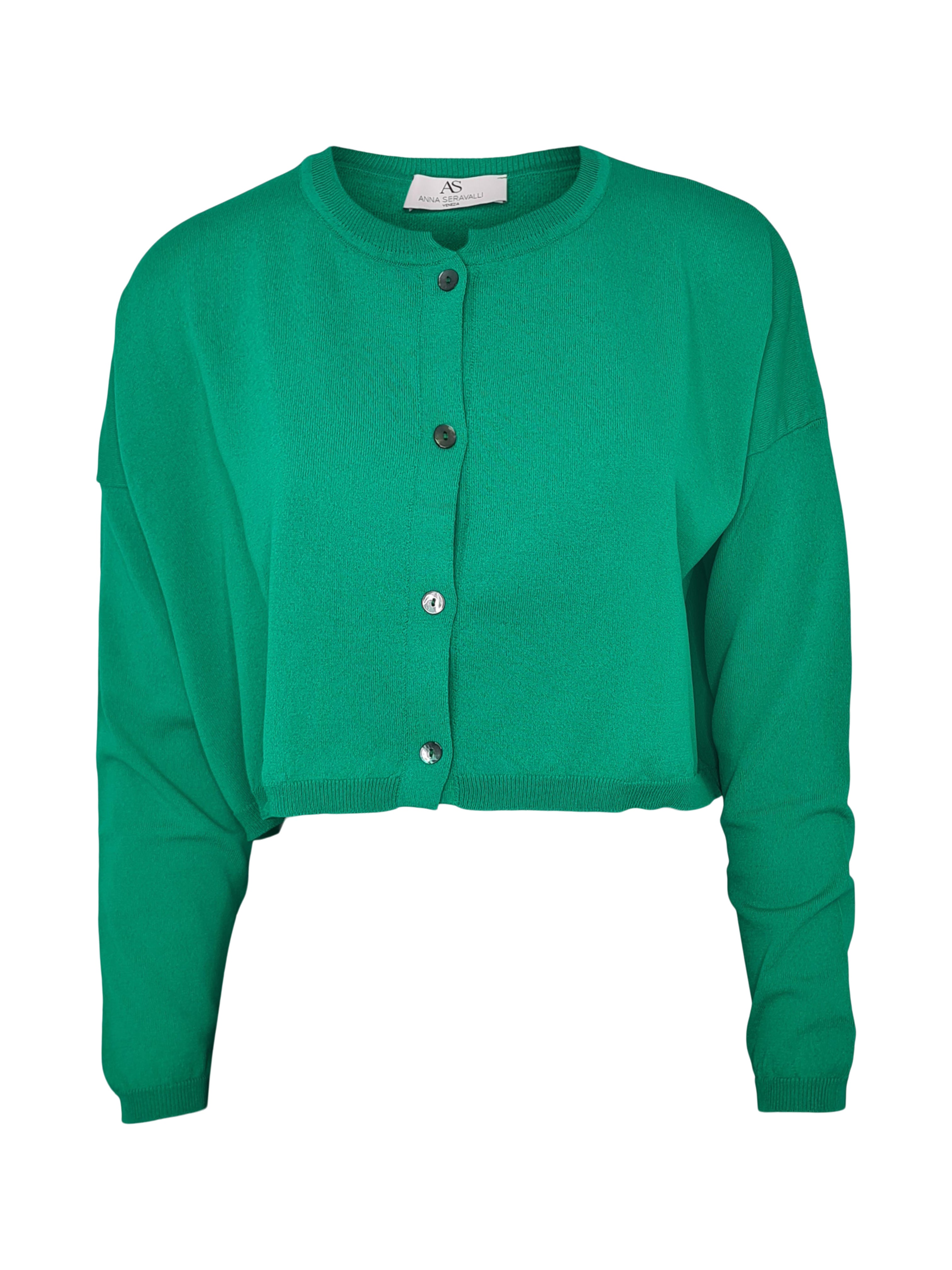 ANNA SERAVALLI 売れ筋商品|||アンナ セラヴァッリ カーディガン アウター レディース Cardigans Green Silver Leaf (Cardigan) - Along Avec Anna